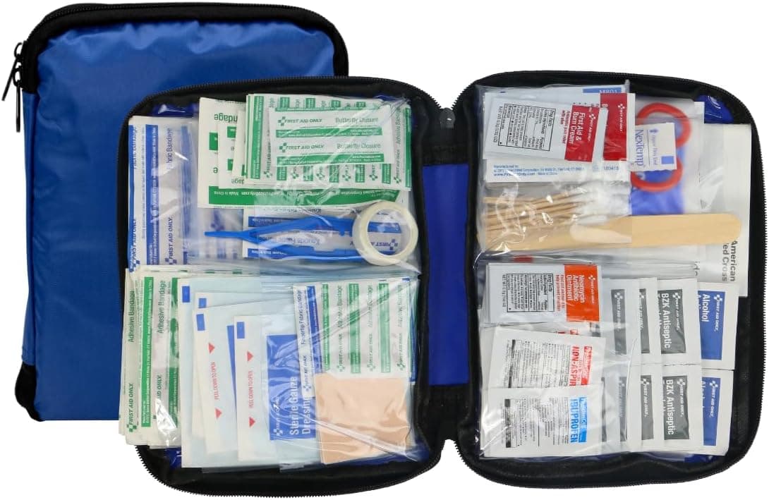 First Aid Only 298 Piece All-Purpose Emergency First Aid Kit, Travel-Friendly Compact Pouch