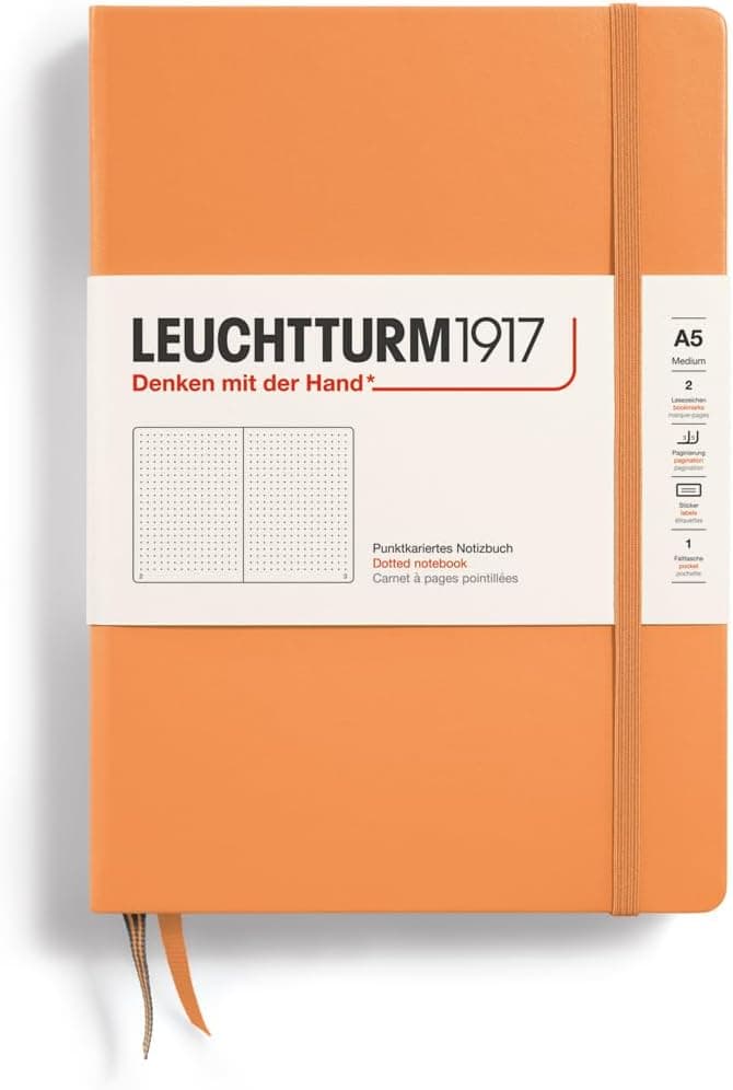 Leuchtturm1917 Medium A5 Dotted Hardcover Notebook