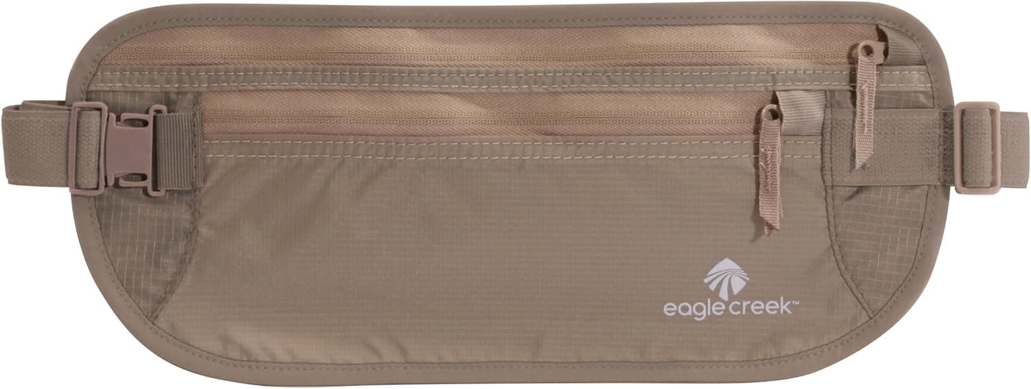 Eagle Creek Undercover Hidden Pocket - Travel Money Belt for Men and Women (Khaki)