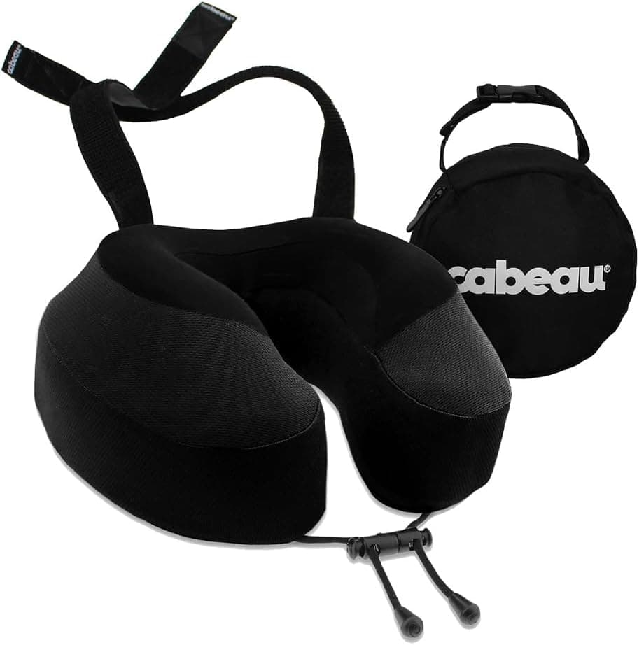 Cabeau Evolution S3 Airplane Travel Pillow (Black)