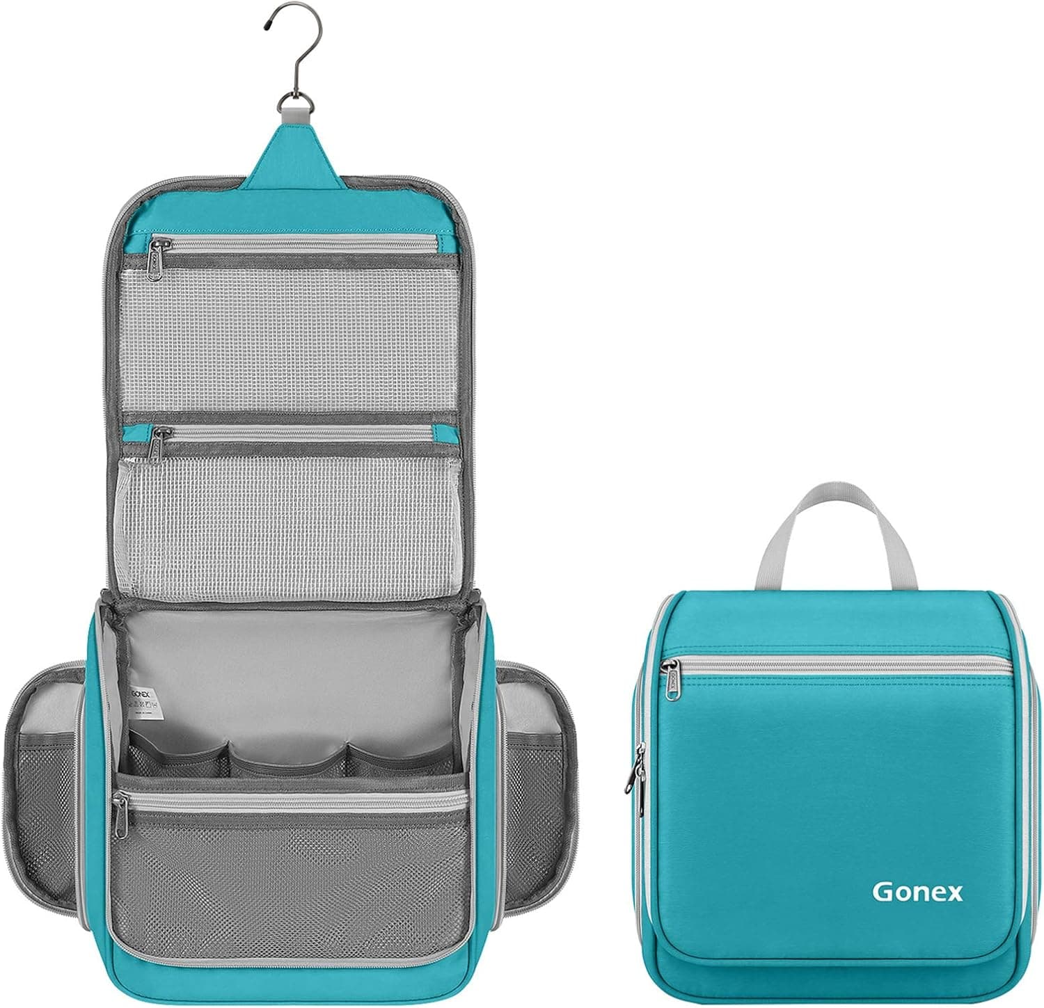 Gonex Hanging Toiletry Bag Travel Organizer (Blue)