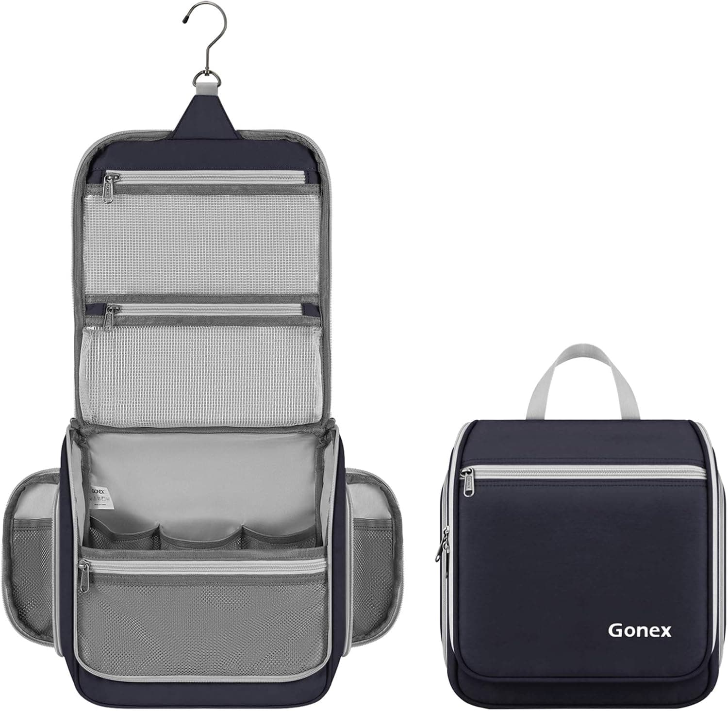 Gonex Hanging Toiletry Bag Travel Organizer (Purplish Blue)