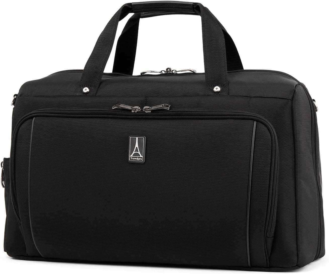 Travelpro Crew Versapack Weekender Carry-On Duffel Bag with Suiter (Jet Black)