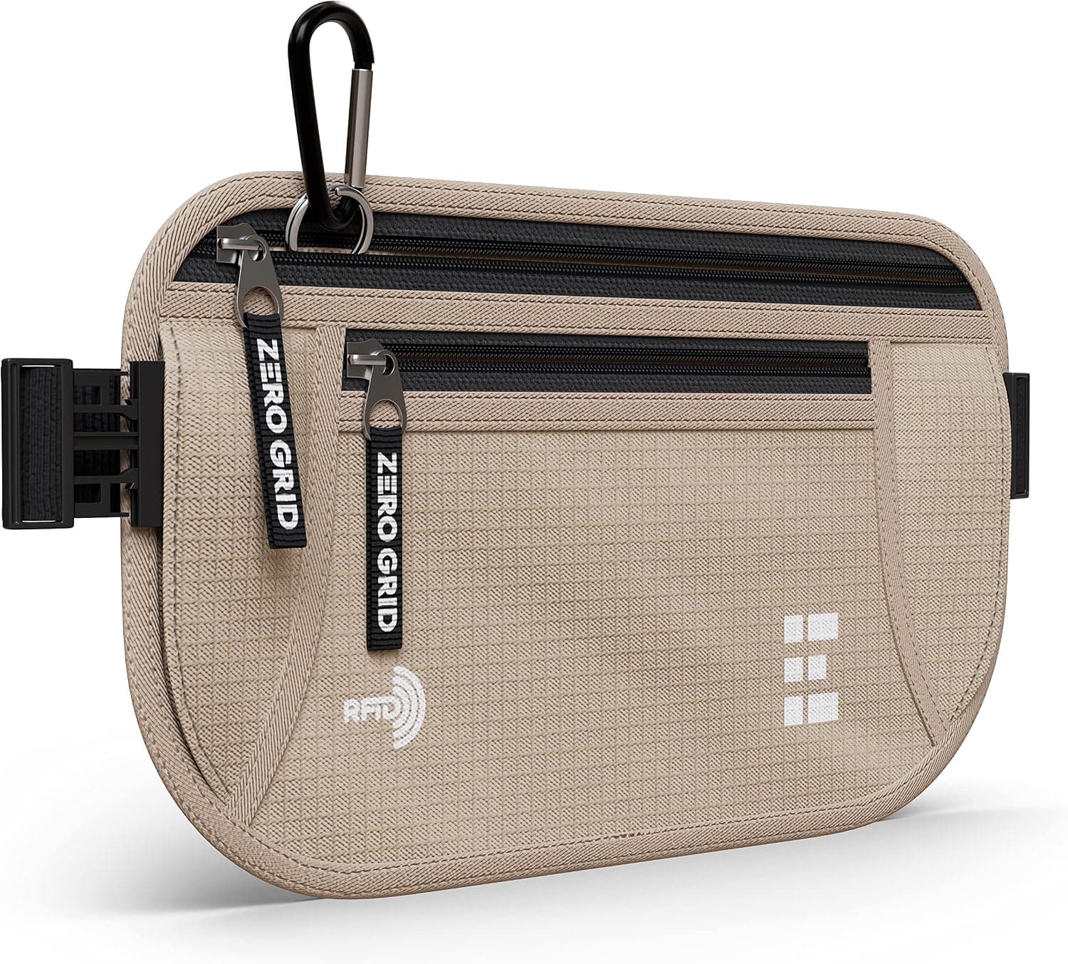 Money Belt for Secure Travel - RFID Blocking Slim Passport Holder Hidden Waist Pouch