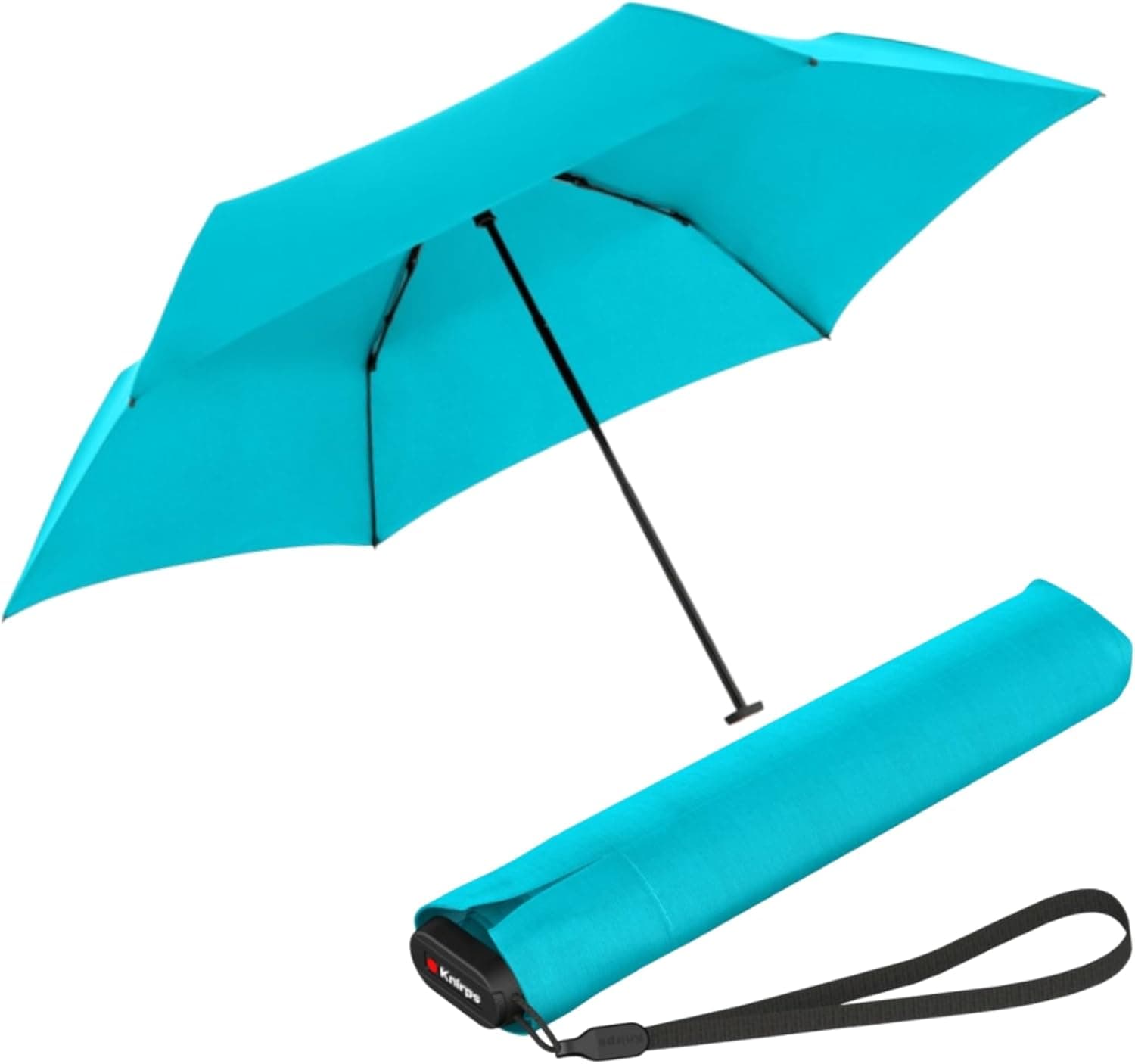 Knirps US.050 Ultra Light Pocket Size Manual Rain Umbrella - 4oz, 35in Quick Dry Canopy, Windpr