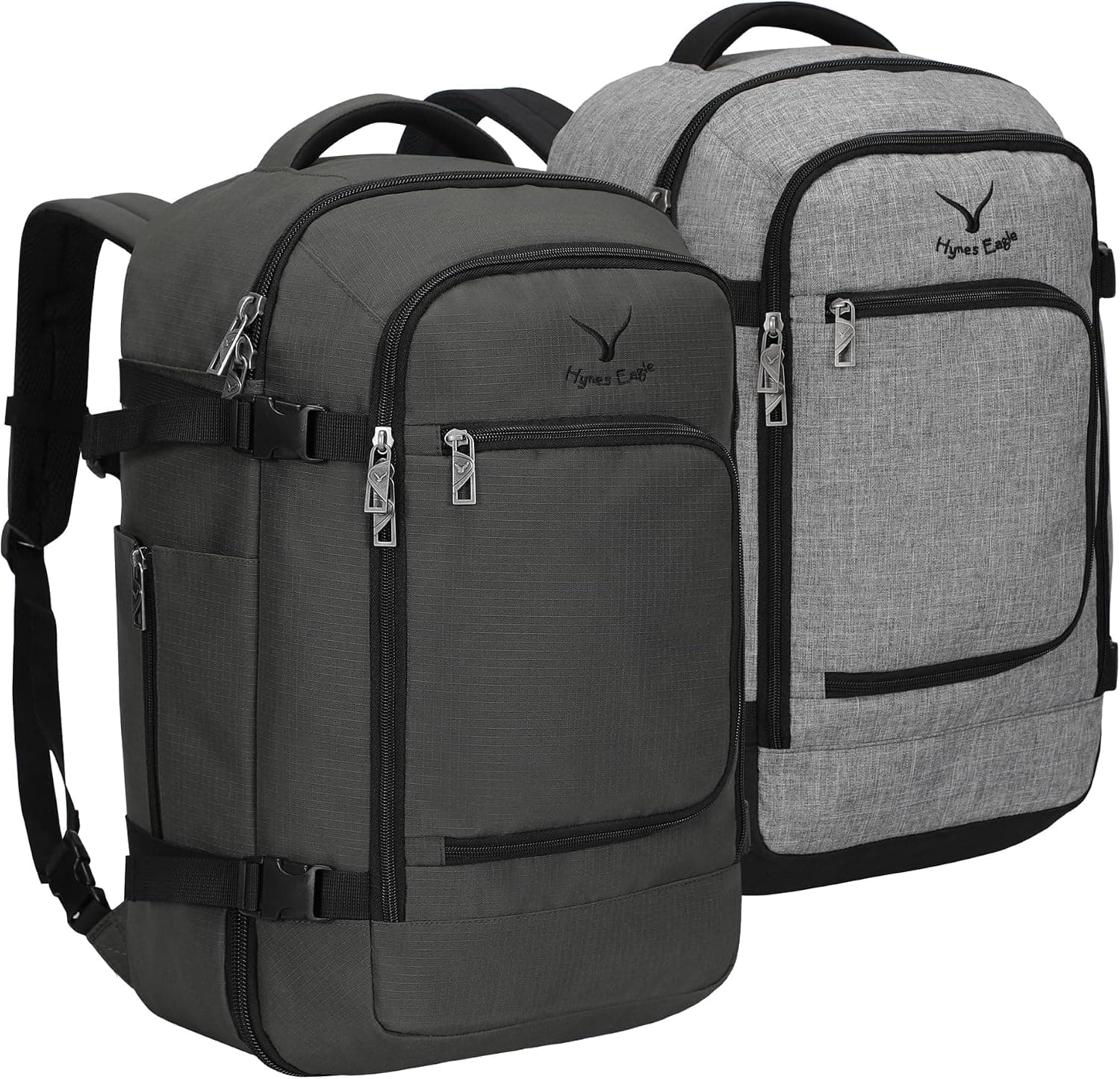 Hynes Eagle 40L Flight Approved Carry-On Backpack (Grey)