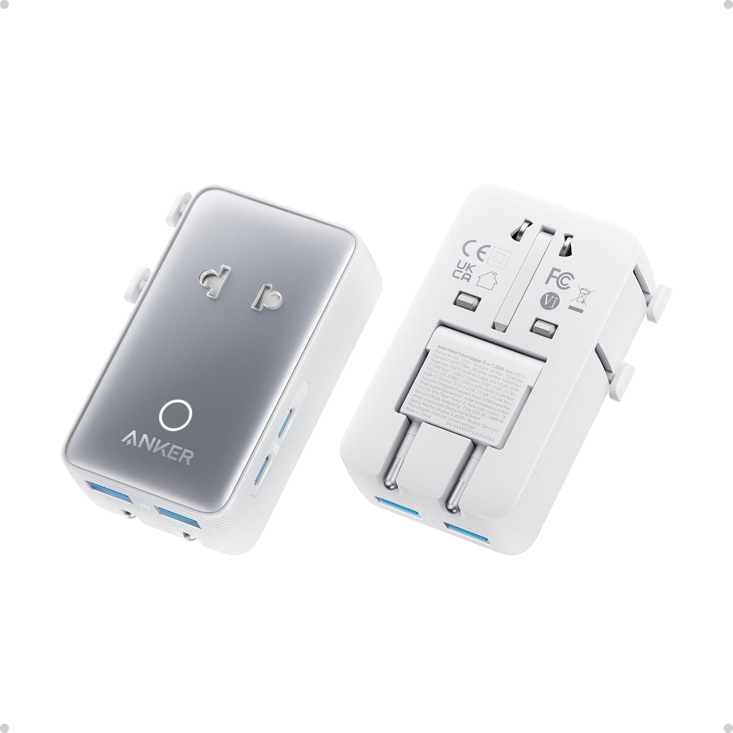 Anker Nano Travel Adapter 5-Port International Power Adapter