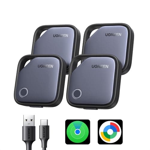UGREEN Finder Duo Air Tracker Tags 4 Pack (iOS and Android)