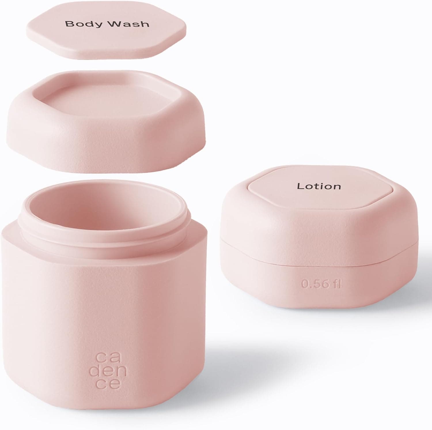 Cadence Travel Containers 2-Piece Body Care Capsule Set