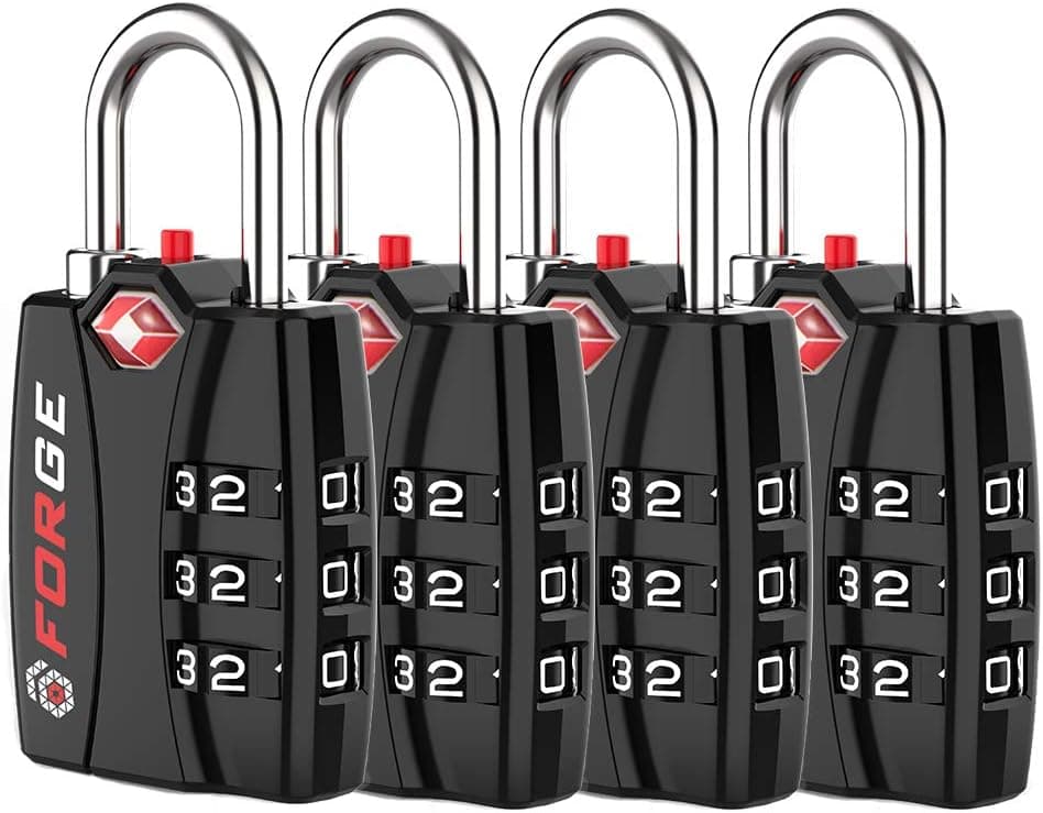 Forge TSA-Approved Luggage Locks (Open Alert, 2-Pack)