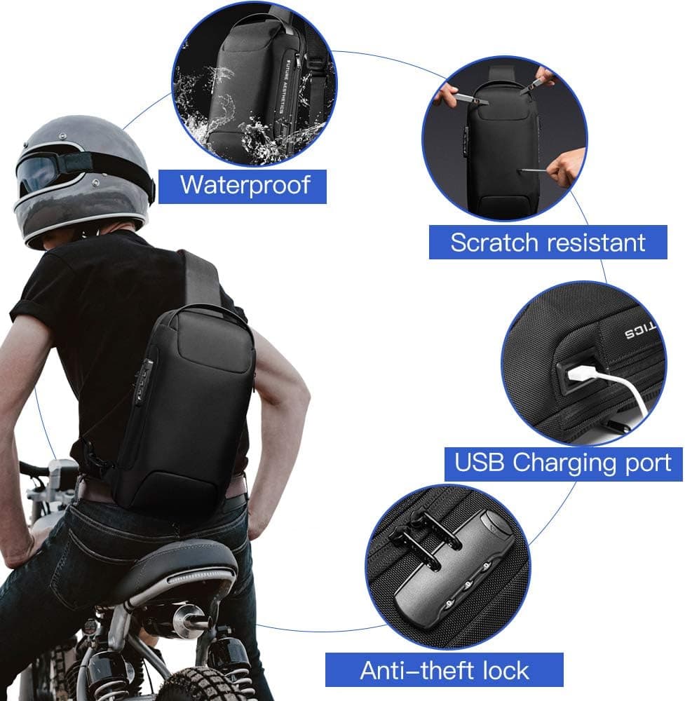 BANGE Sling Bag with USB Charging Port