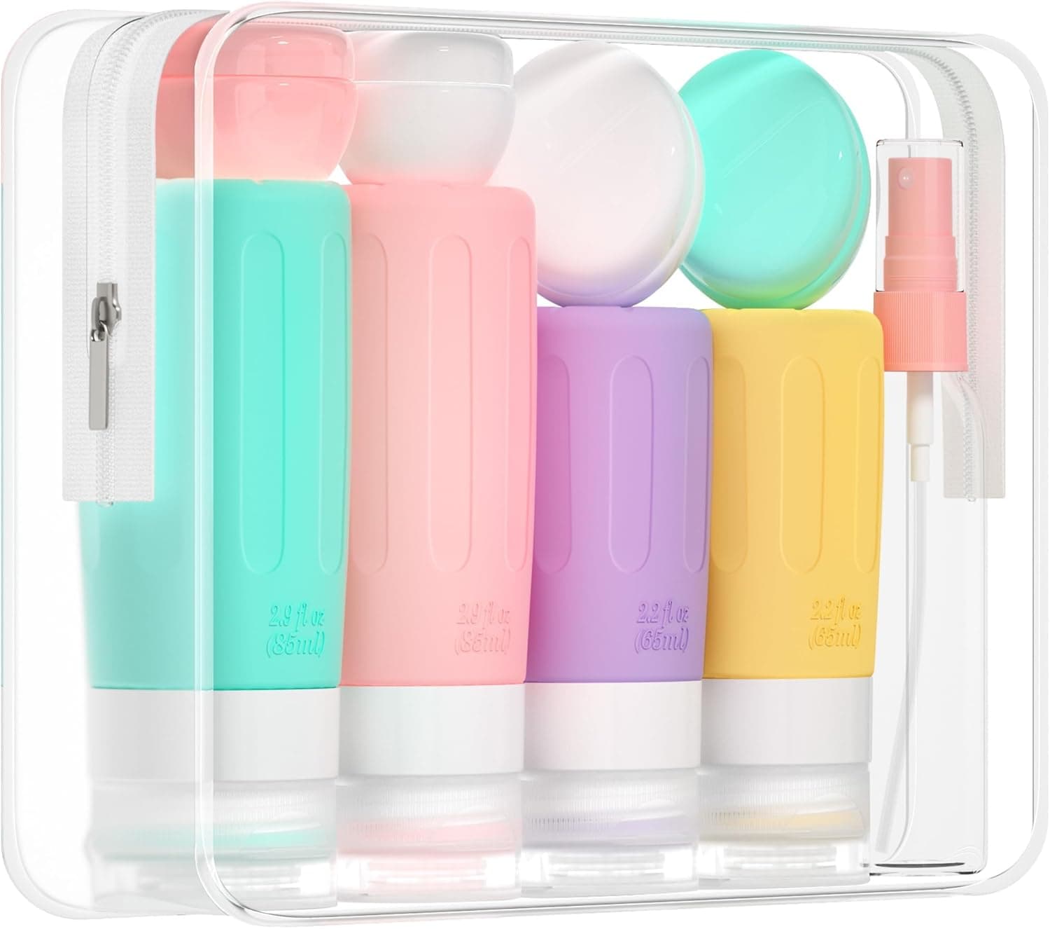 Morfone 16-Pack Silicone Travel Bottles Set (TSA-Approved)