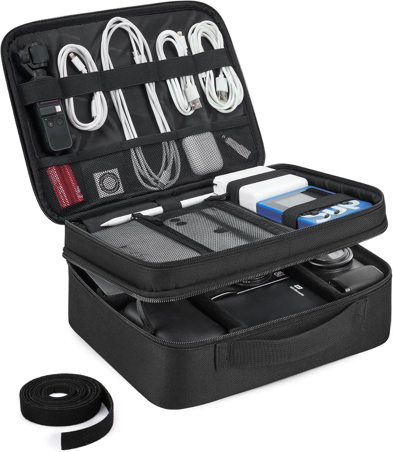BAGSMART Electronics Organizer with Adjustable Divider
