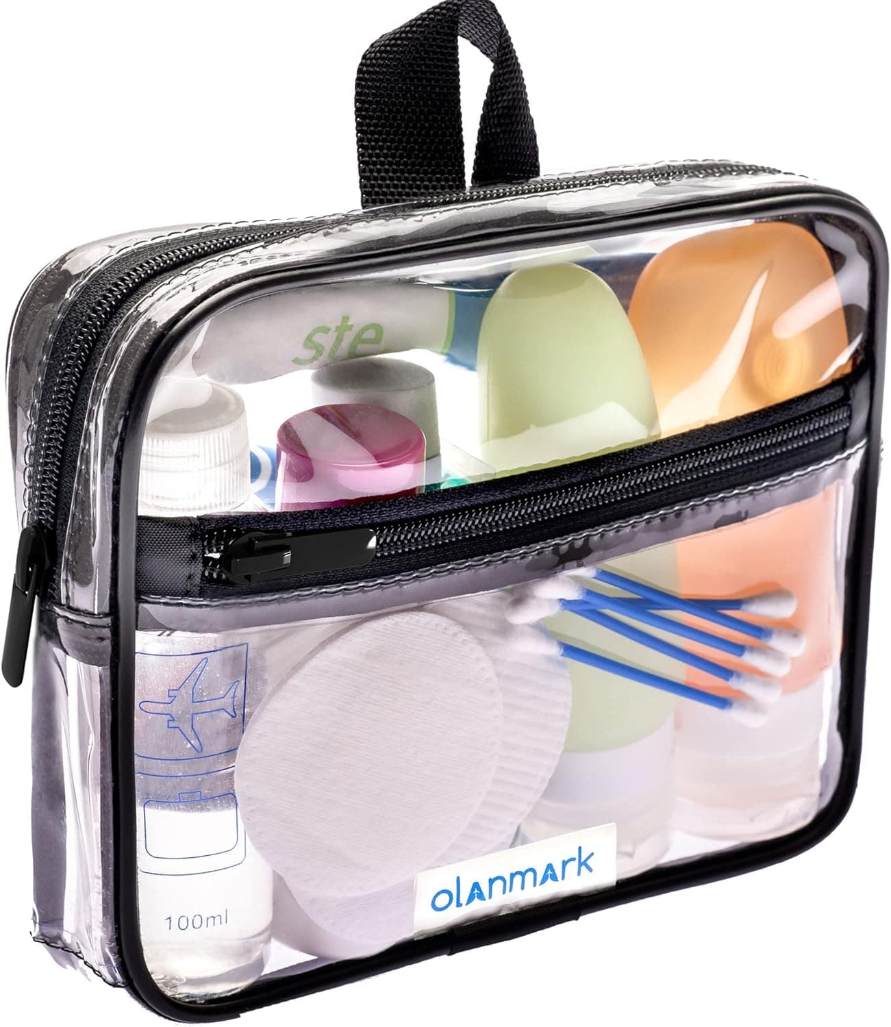 TSA-Approved 3-1-1 Clear Quart Toiletry Bag (with Handle)