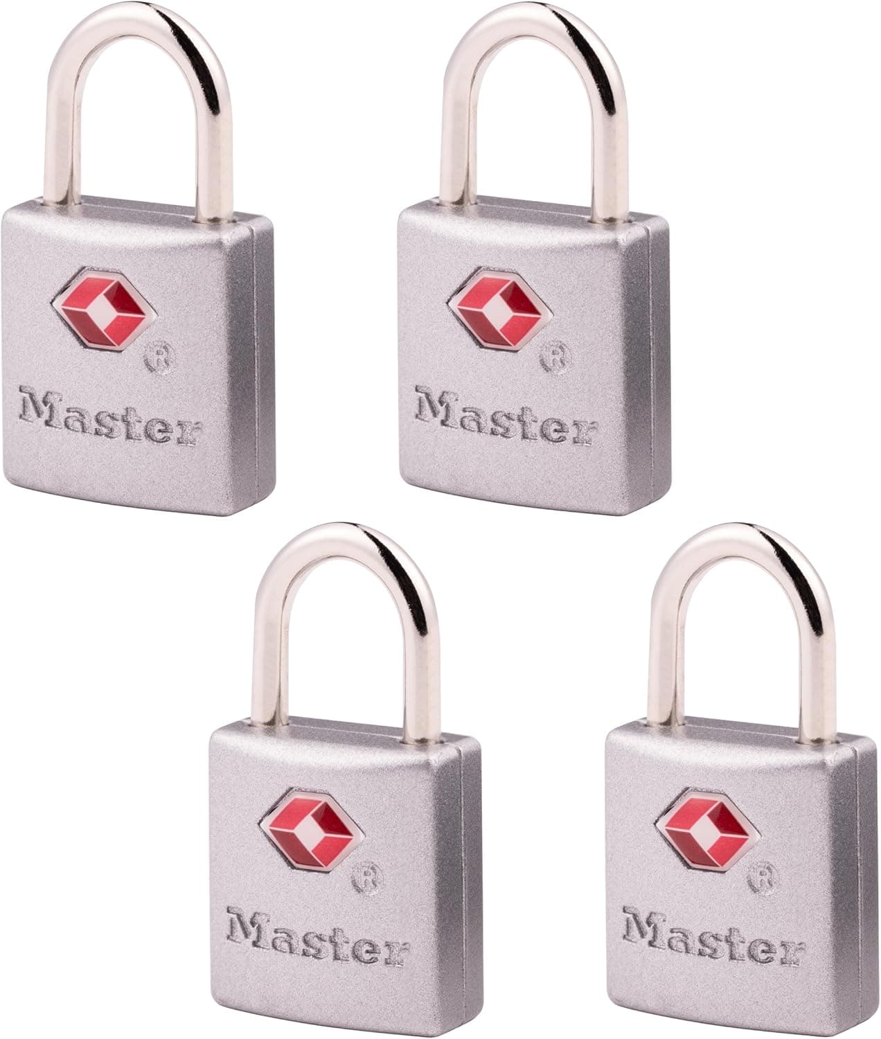 Master Lock 4683Q Brass Keyed TSA Luggage Locks 4 Pack