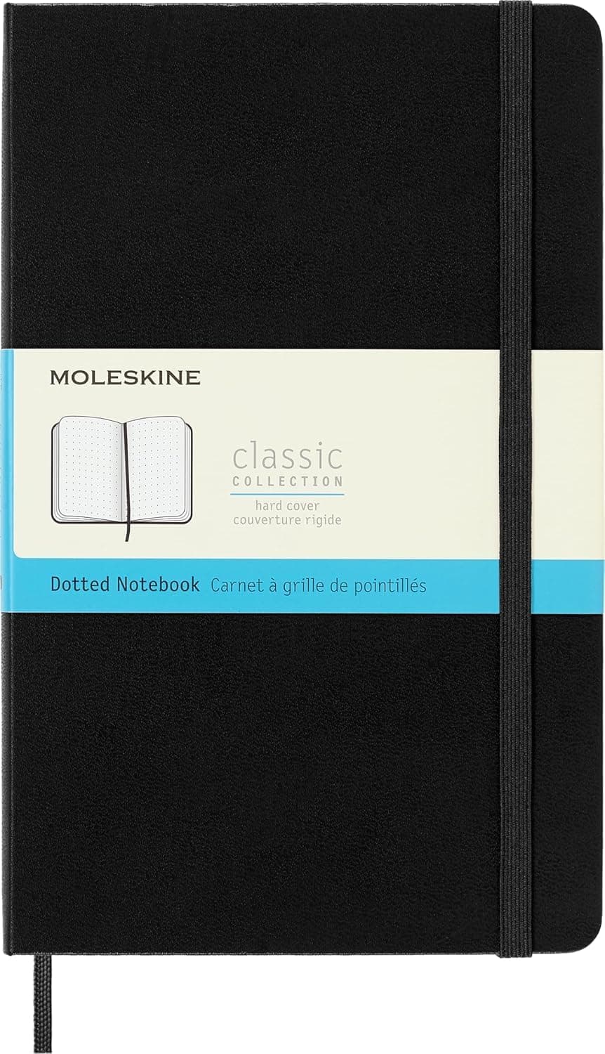 Moleskine Classic Notebook Large Dotted Hardcover Black