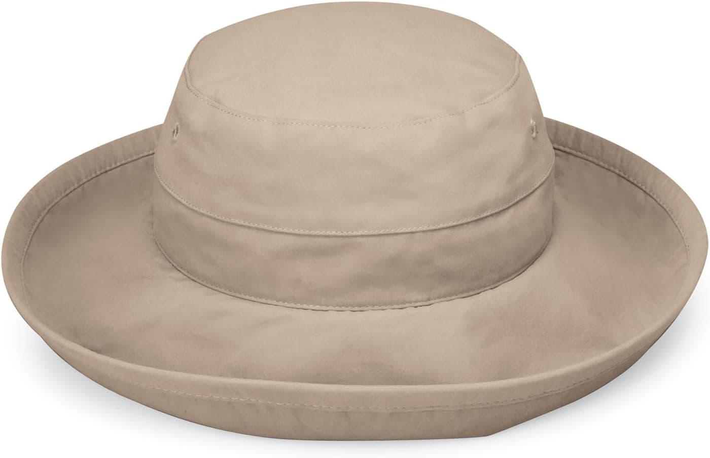 Wallaroo Women's Casual Traveler Sun Hat, UPF 50+, Wide Brim, Packable & Adjustable (Camel)