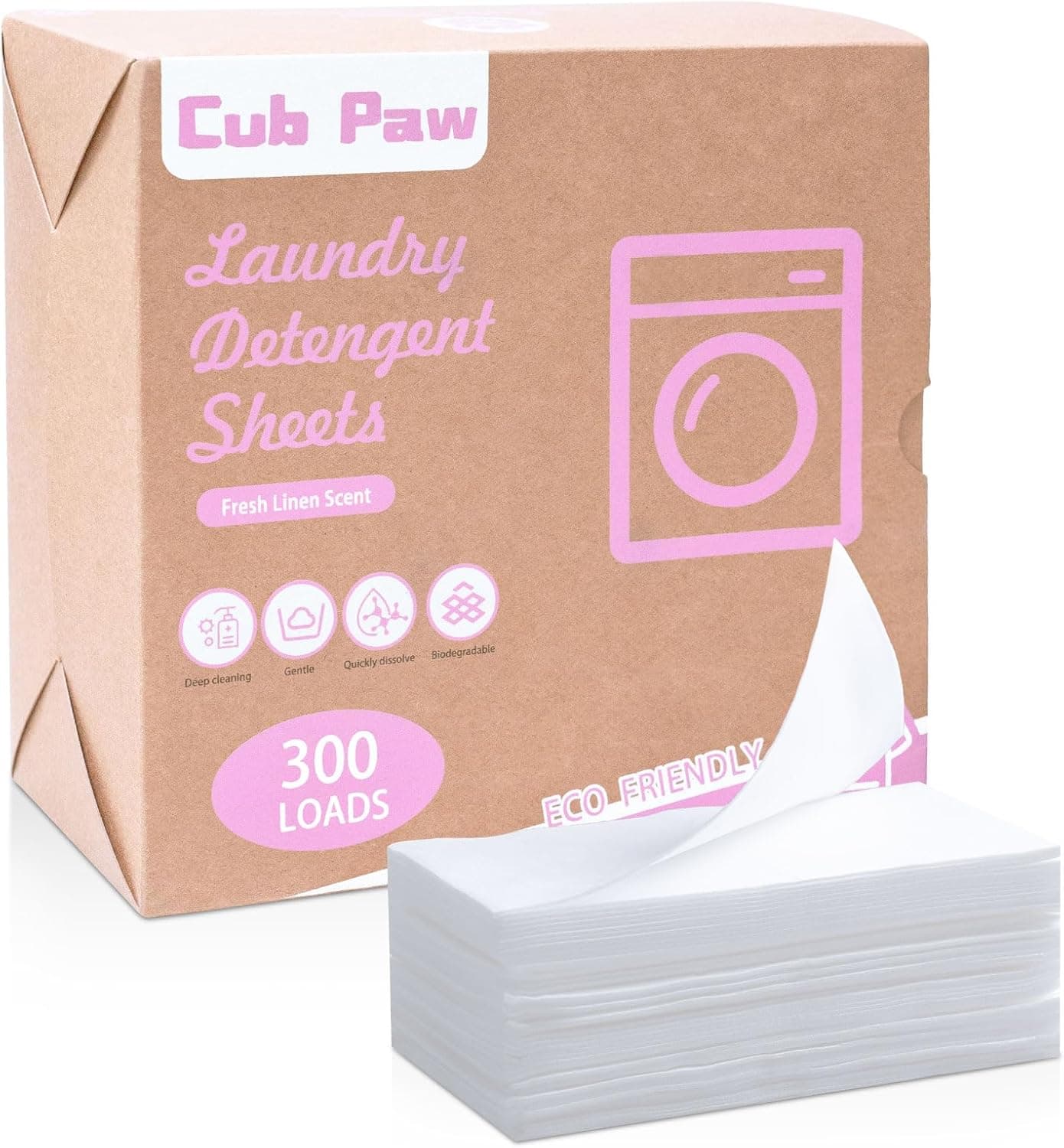 Laundry Detergent Sheets 300 Loads Eco-Friendly