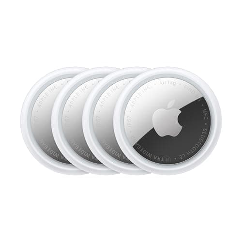 Apple AirTag (2nd Generation) - 4 Pack: Tracker for Keychain, Wallet, and More; Locator with Sound; Simple One-Tap Setup with iPhone or iPad; Key Finder with up to 1.5X Precision Finding Range*